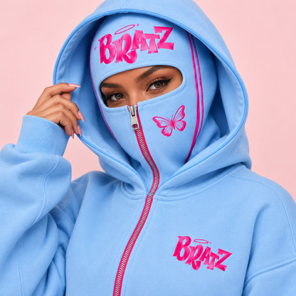 Dollhead™ 2-in-1 Zip-Up Mask Hoodie